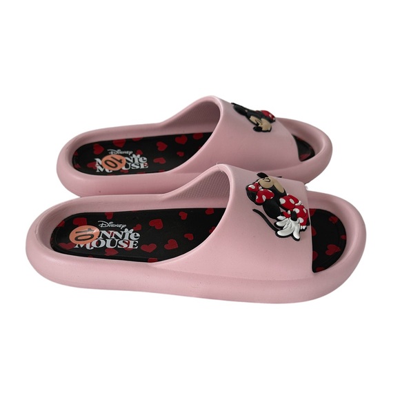 Disney Minnie Mouse Women’s Pink Slide Sandals - Picture 2 of 5